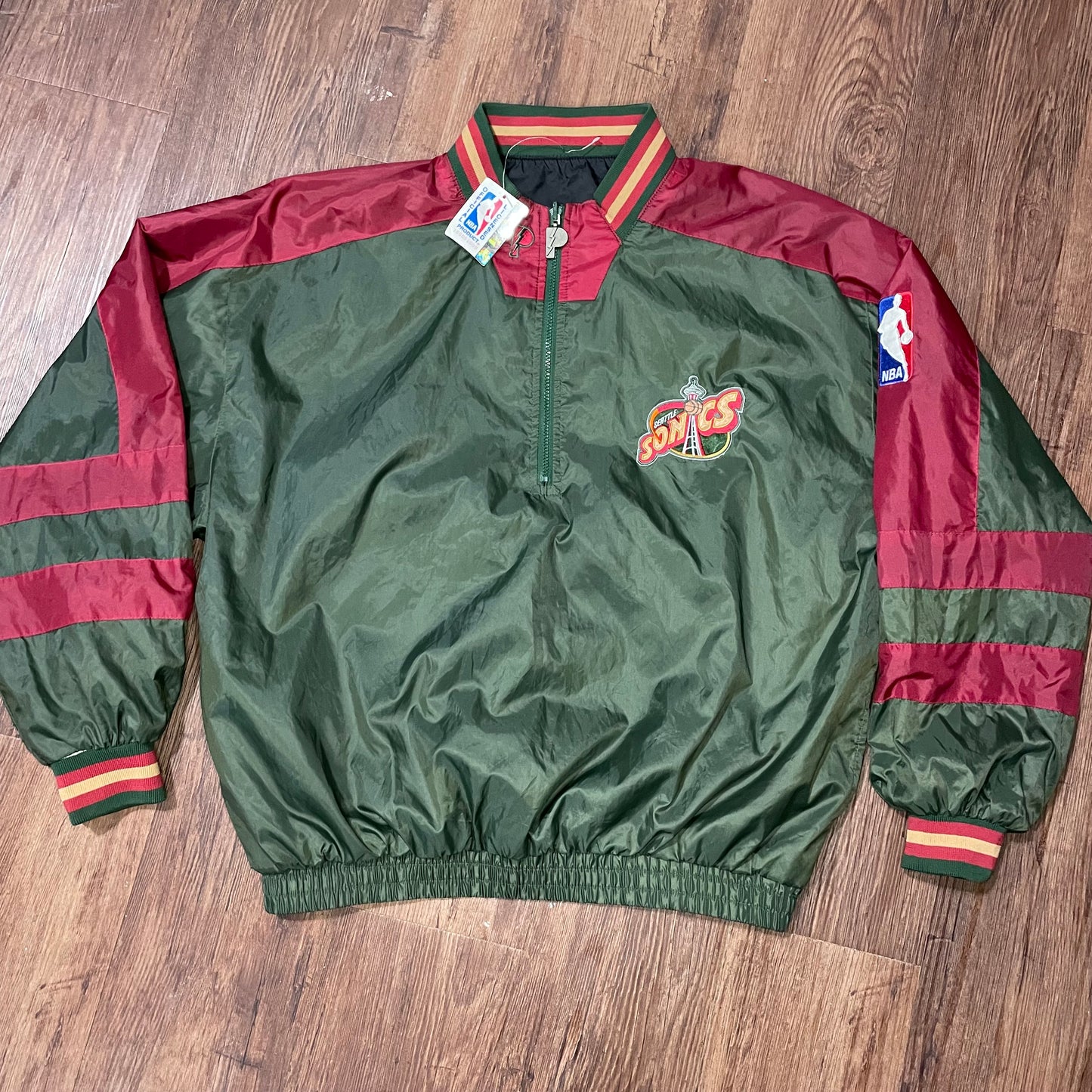 Seattle Super Sonics Pro Player Windbreaker Brand New