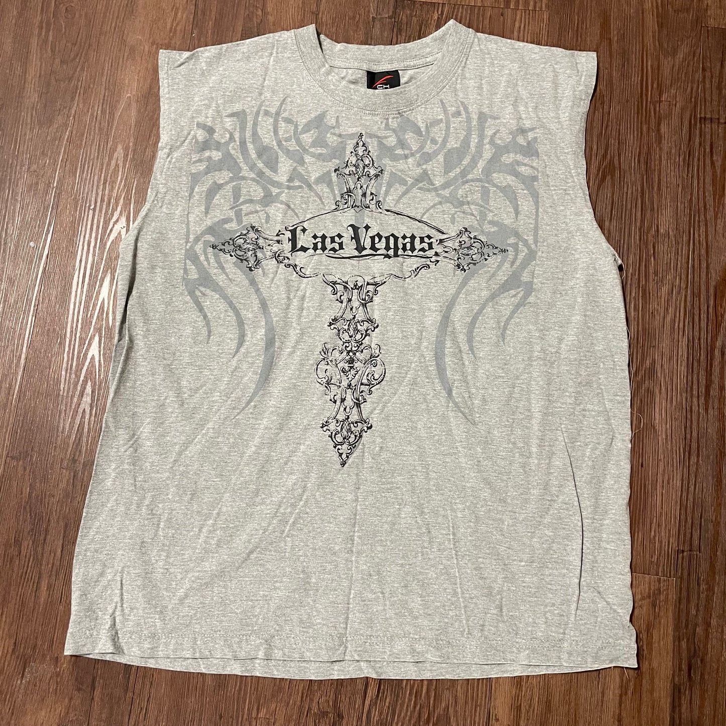 Y2K Grey Cut Off Affliction Las Vegas