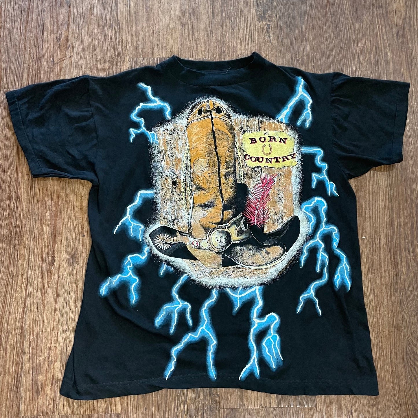 Vintage Caribbean Dream Born Country American Thunder T-Shirt