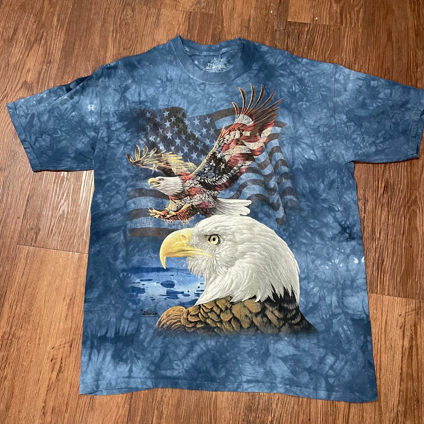 The Mountain Tye Dye American Eagle Tee