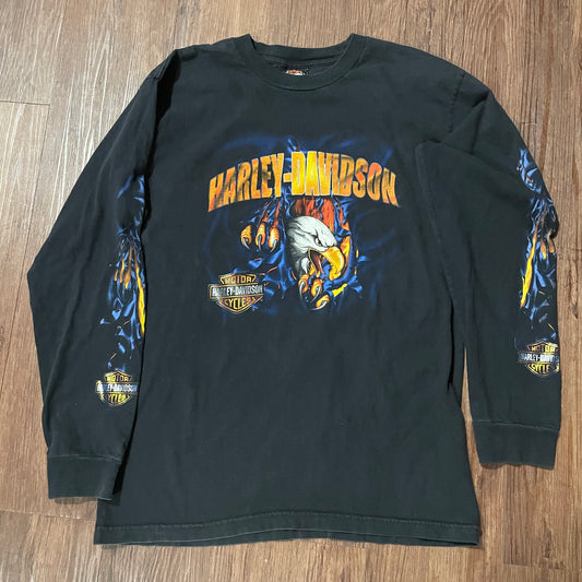 Harley Davidson Long Sleeve y2k Flames