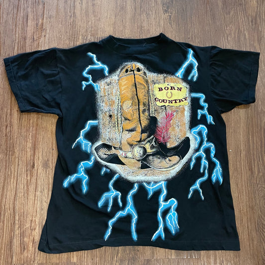Vintage Caribbean Dream Born Country American Thunder T-Shirt