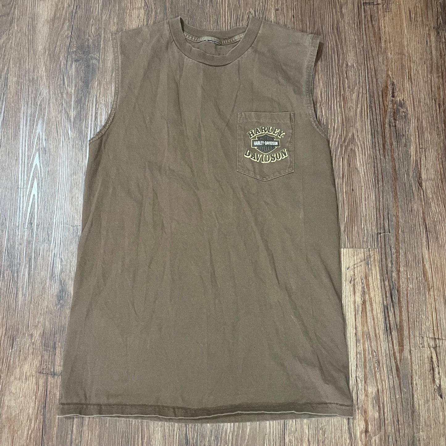 Harley Davidson Brown Tank Top