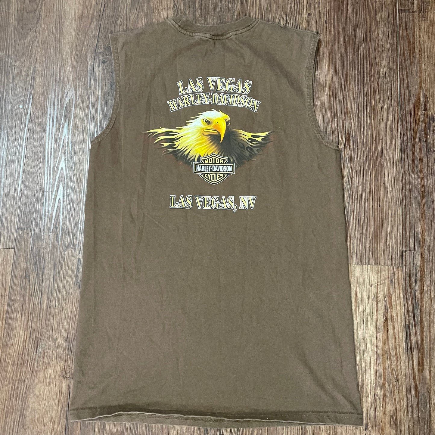 Harley Davidson Brown Tank Top